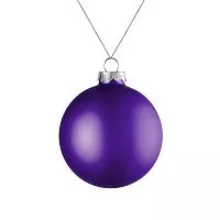 Елочный шар Finery Matt, 8 см, матовый фиолетовый