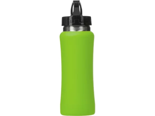 Бутылка для воды Bottle C1, сталь, soft touch, 600 мл, зеленое яблоко фото 4