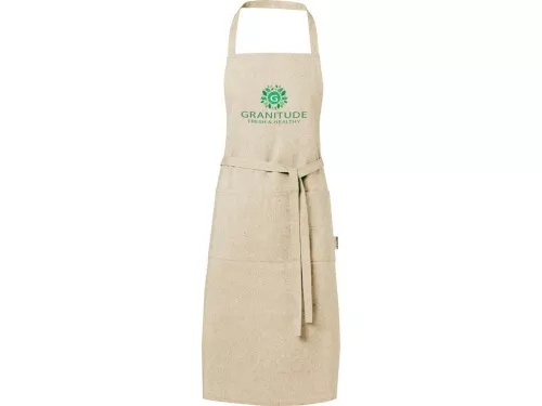 Pheebs 200 g/m2 recycled cotton apron, натуральный фото 4