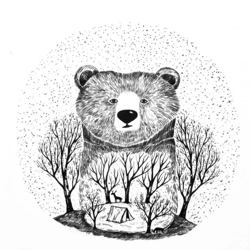 Футболка женская Bear, белая фото 5