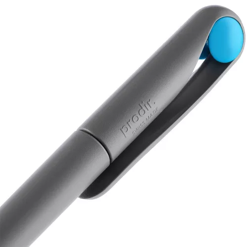 Ручка шариковая Prodir DS1 TMM Dot, серая с голубым фото 6 Ручка шариковая Prodir DS1 TMM Dot, серая с голубым фото 6