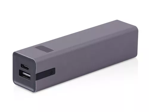 Внешний аккумулятор Rail, 5000 mAh, темно-серый Внешний аккумулятор Rail, 5000 mAh, темно-серый
