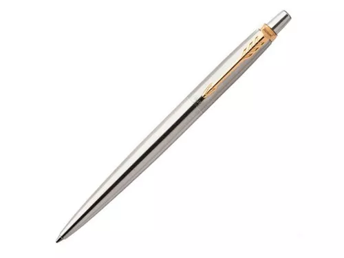 Шариковая ручка Parker Jotter Essential, St. Steel GT, стержень: Mblue Шариковая ручка Parker Jotter Essential, St. Steel GT, стержень: Mblue