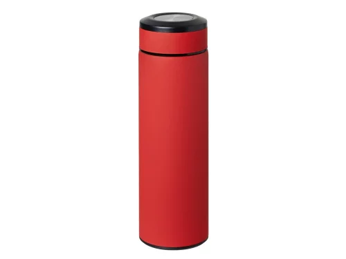 Вакуумный термос Vacuum Flask C1, soft touch, 420мл, красный фото 2