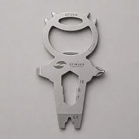 Мини-мультитул карманный Stinger, 68 x 41 мм, 7 функций, космонавт, нержавеющая сталь, серебристый, в блистере