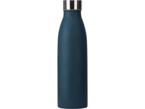 Стальная бутылка Rely, 650 мл, NEW темно-синий 295C матовый фото 4