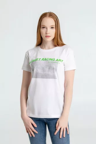 Футболка Street Racing Art, белая фото 4