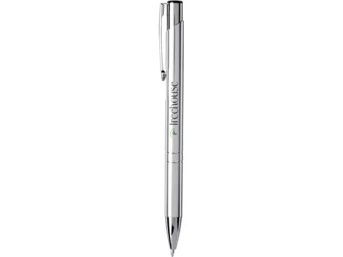 Кнопочная шариковая ручка Moneta из анодированного алюминия, синие чернила, хром фото 2 Кнопочная шариковая ручка Moneta из анодированного алюминия, синие чернила, хром фото 2