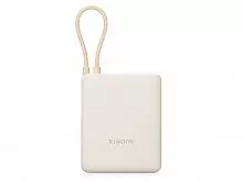 Внешний аккумулятор со встроенным кабелем Xiaomi Power Bank 10000mAh (Integrated Cable) Tan GL