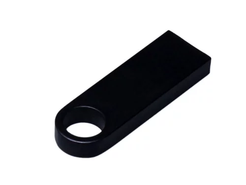 USB 2.0-флешка на 512 Мбайт с мини чипом и круглым отверстием, черный фото 2 USB 2.0-флешка на 512 Мбайт с мини чипом и круглым отверстием, черный фото 2