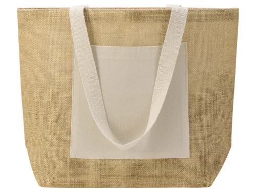 Сумка Jute джутовая с широким дном, натуральный фото 5 Сумка Jute джутовая с широким дном, натуральный фото 5