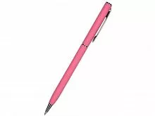 Ручка шариковая автоматическая BrunoVisconti® PALERMO цвет корпуса красный коралловый, soft-touch, 0.7 мм