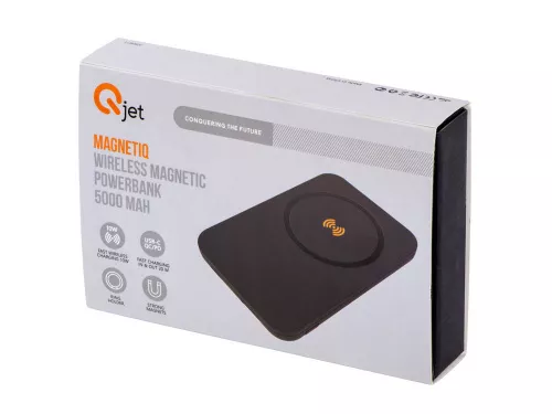 Магнитный беспроводной внешний аккумулятор MagnetIQ, 5000 mah, 10 W, серый Cool gray 7C фото 18