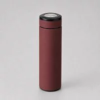 Термос Confident с покрытием soft-touch 420мл, бургунди