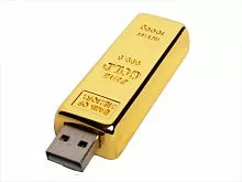 USB-флешка на 32 Гб в виде слитка золота, золотой
