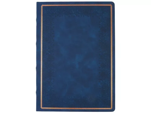 Ежедневник недатированный А4 Royal, синий с бронзовым срезом фото 7