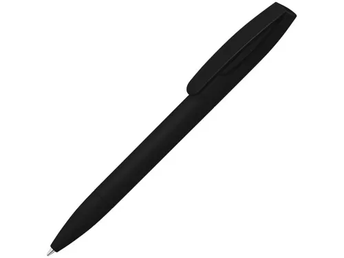 Шариковая ручка Coral Gum с прорезиненным soft-touch корпусом и клипом., черный Шариковая ручка Coral Gum с прорезиненным soft-touch корпусом и клипом., черный