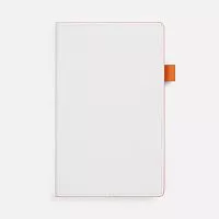 Ежедневник White Shall, недатированный, бело-оранжевый