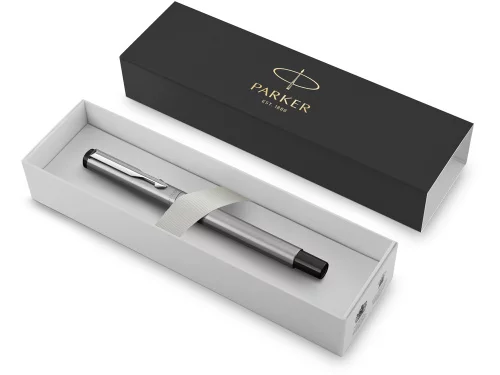Ручка перьевая Parker Vector Standard Stainless Steel CT, серебристый фото 5