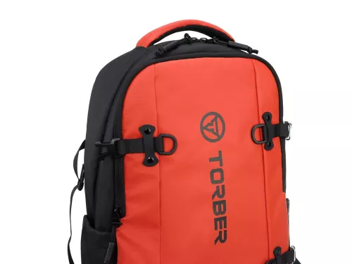 Рюкзак спортивный TORBER Xtreme 18, оранжевый/чёрный, 31 х 12 х 46 см, 17л фото 7