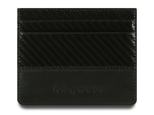 Портмоне для кредитных карт BUGATTI КОМЕТА | COMET, с защитой данных RFID, черное, натуральная воловья кожа, 10,2х0,2х8,2 см фото 7