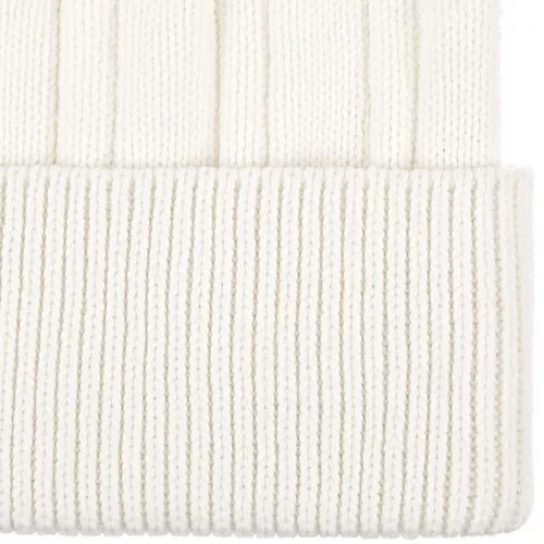 Шапка Knit Beat, белая (молочная) фото 3