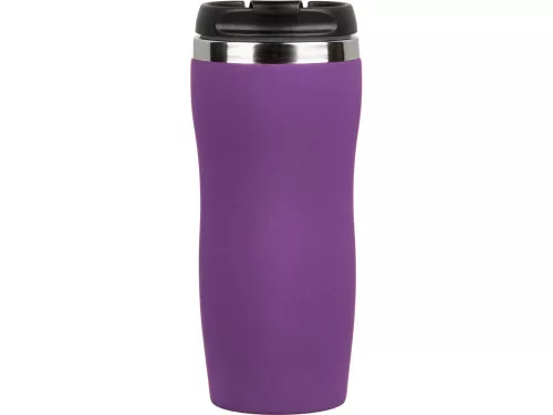 Термокружка Double wall mug C1, soft touch, 350 мл, фиолетовый фото 3 Термокружка Double wall mug C1, soft touch, 350 мл, фиолетовый фото 3