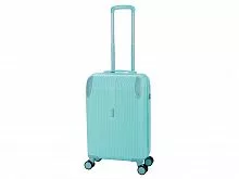 Чемодан TORBER В Отпуск, бирюзовый, ABS-пластик, 41 х 25 х 61 см, 48 л, 2,7 кг
