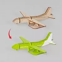 Деревянный 3d пазл «Самолет»