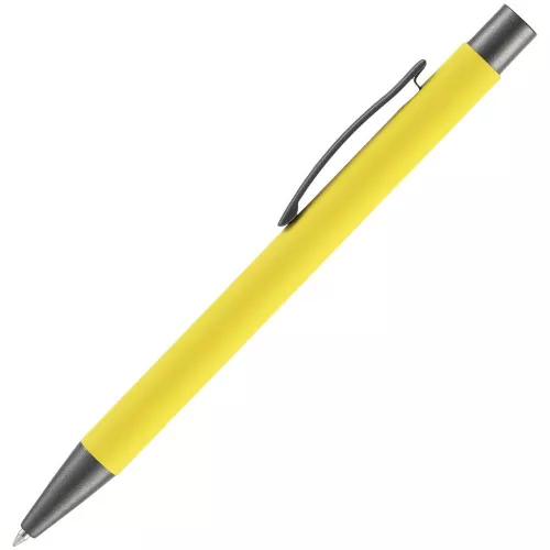 Ручка шариковая Atento Soft Touch, желтая фото 2 Ручка шариковая Atento Soft Touch, желтая фото 2