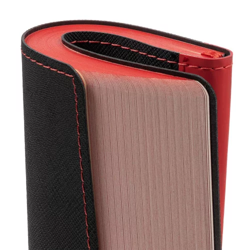 Ежедневник Nice Twice, недатированный, черный с красным фото 7
