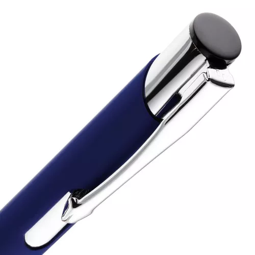 Ручка шариковая Keskus Soft Touch, темно-синяя фото 4