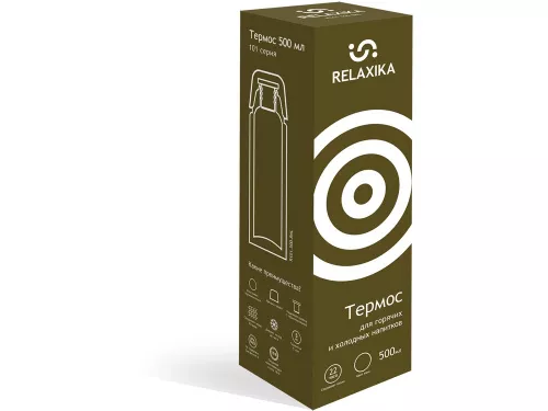 Термос Relaxika 101 (0,5 литра), хаки (без лого) фото 10 Термос Relaxika 101 (0,5 литра), хаки (без лого) фото 10