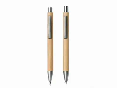 Подарочный набор «Tender bamboo» с шариковой ручкой и механическим карандашом из бамбука фото 3
