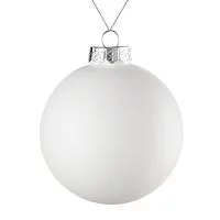 Оформительский шар Finery, 10 см, матовый белый