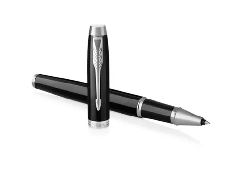 Ручка роллер Parker IM Core Black CT, черный/серебристый фото 3 Ручка роллер Parker IM Core Black CT, черный/серебристый фото 3