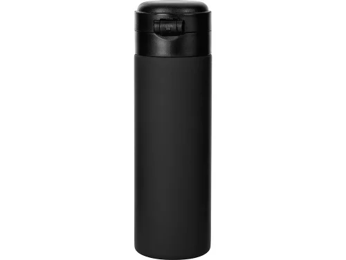 Вакуумная термокружка Waterline c кнопкой Guard, 400 мл, тубус, черный фото 3