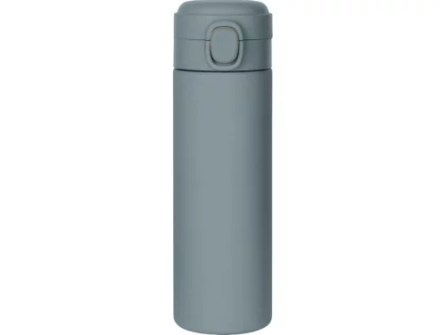 Вакуумная термокружка Waterline c кнопкой Guard, 400 мл, тубус, антрацит фото 3