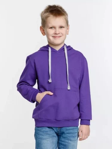 Толстовка с капюшоном детская Kirenga Kids, фиолетовая фото 4