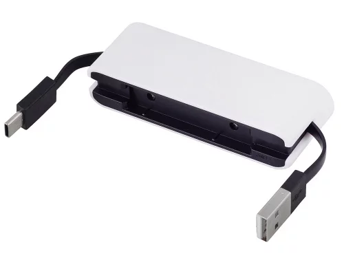 USB-хаб Hubix с коннектором 2-в-1 USB-C и USB-A, 2.0, белый фото 3