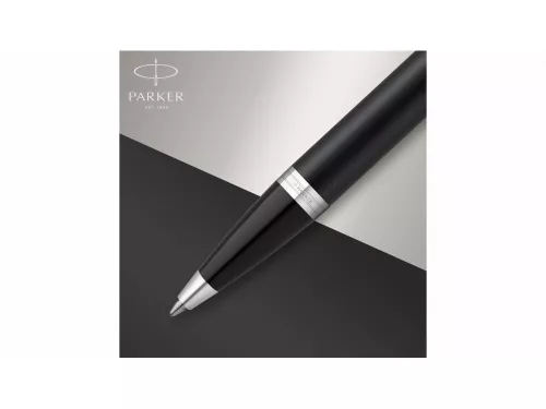 Шариковая ручка Parker IM Mat Black CT лак матовый, стержень: M, цвет чернил: blue, в подарочной упаковке. фото 5 Шариковая ручка Parker IM Mat Black CT лак матовый, стержень: M, цвет чернил: blue, в подарочной упаковке. фото 5