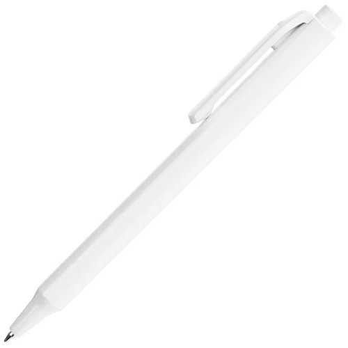 Ручка шариковая Pigra P04 Polished, белая фото 3