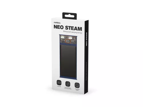 Внешний аккумулятор Rombica NEO Steam Blue фото 4 Внешний аккумулятор Rombica NEO Steam Blue фото 4