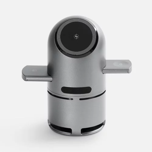 Bluetooth-колонка с беспроводной зарядкой Droid, серая