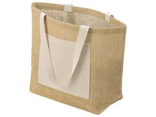 Сумка Jute джутовая с широким дном, натуральный фото 2 Сумка Jute джутовая с широким дном, натуральный фото 2
