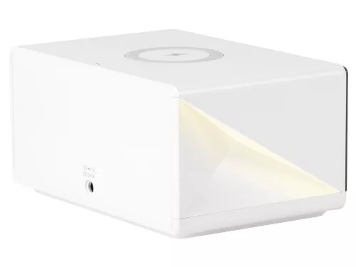 Часы с беспроводным зарядным устройством Rombica Timebox 2, белый фото 3