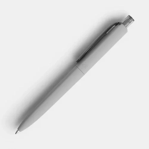 Ручка шариковая Prodir DS8 PRR-T Soft Touch, серая фото 4