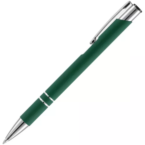 Ручка шариковая Keskus Soft Touch, зеленая фото 2