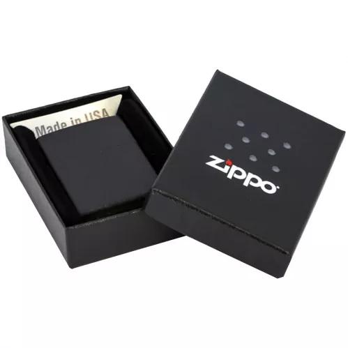 Зажигалка Zippo Classic Matte, матовая черная фото 3