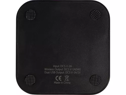 Беспроводная зарядка Tile с 2 USB-A, 5 Вт, черный фото 4 Беспроводная зарядка Tile с 2 USB-A, 5 Вт, черный фото 4
